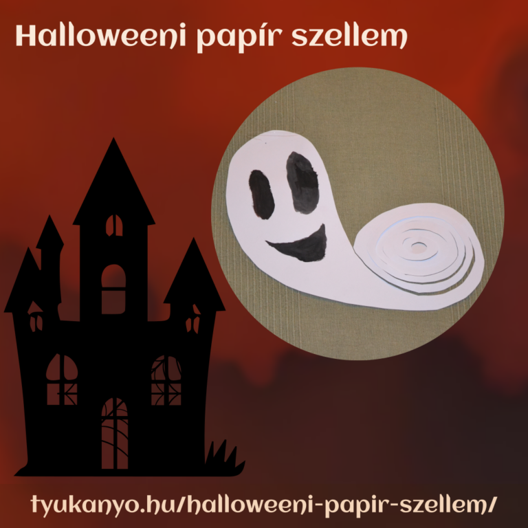 Halloweeni papír szellem