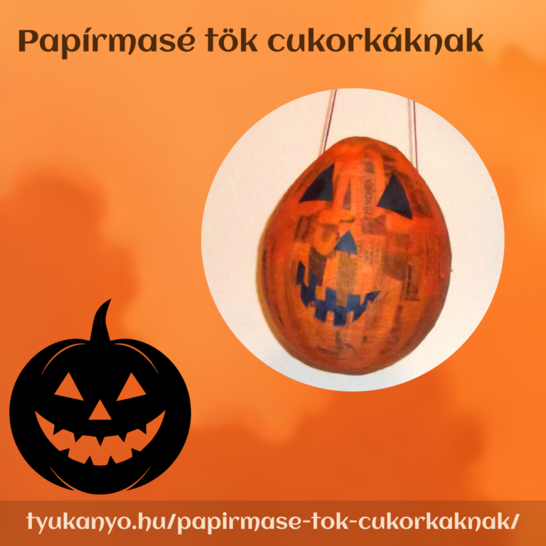 Papírmasé tök cukorkáknak
