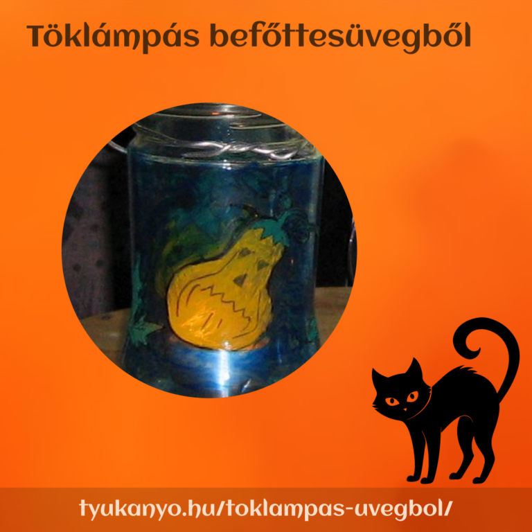Töklámpás befőttesüvegből